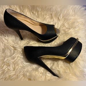 Enzo Angiolini open-toe platform stiletto